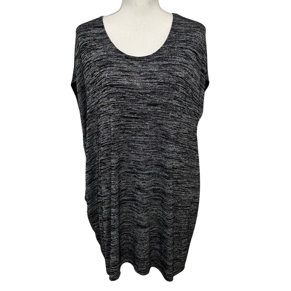 Aritzia Wilfred Free Lorelei Cocoon Dress in Black Gray Sz Small Relaxed Fit